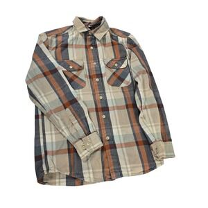 Pendleton Mens Plaid Flannel Long Sleeve Button Up Shirt Size Medium